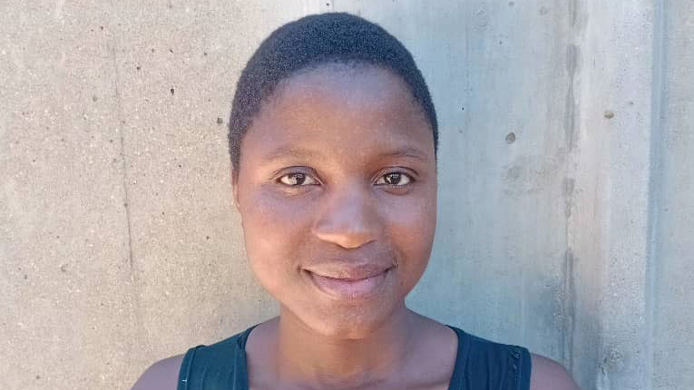 Takhona Sihle Nsibande, 17, a pupil who attained position two at Evelyn Baring High School.